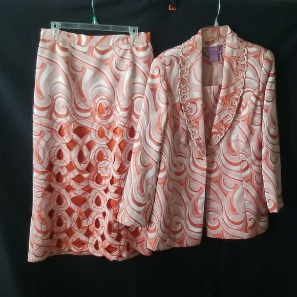 S.O.G.I.C Piece Midi skirt / dress set Women's size 14 - Picture 5 of 12